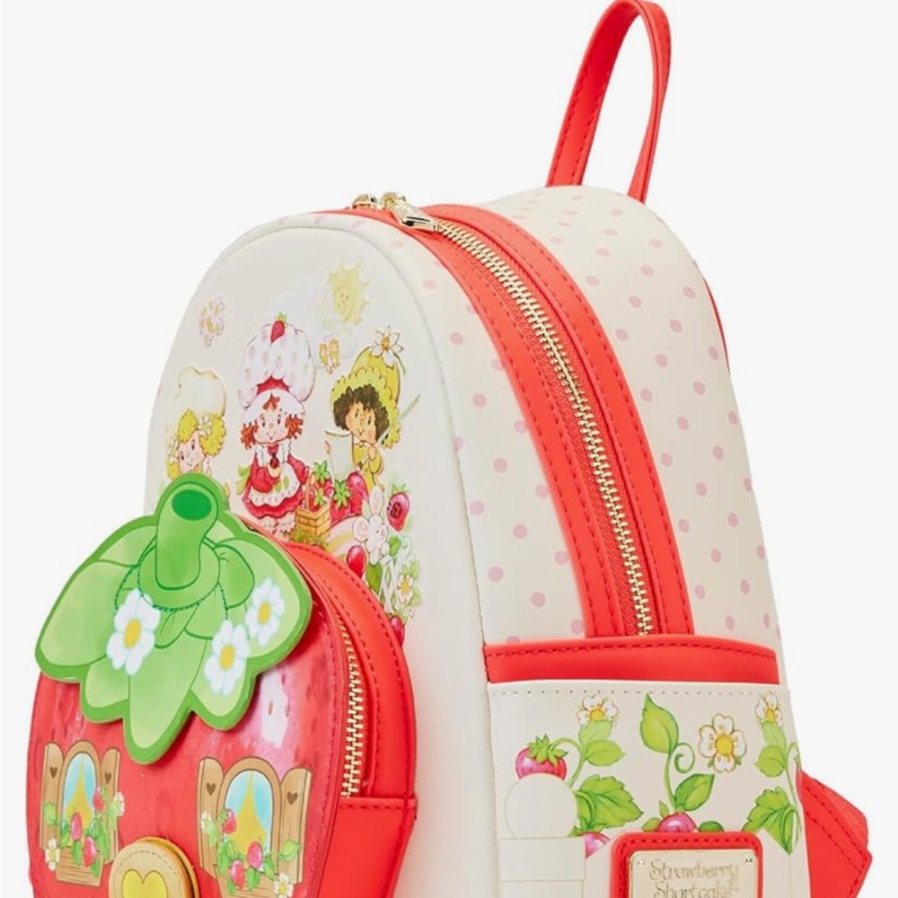 NWT! Loungefly Strawberry Shortcake Strawberry House
Scented Mini Backpack - Picture 7 of 14
